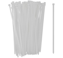 Хомуты нейлоновые для проводов, белые 100 шт.,  7,6х300 мм FIT РОС