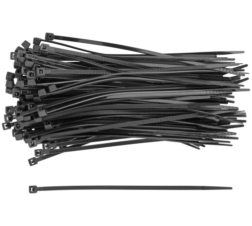 Хомуты нейлоновые, черные д/проводов 100 шт., 120x2,5 мм FIT IT Хомуты нейлоновые, черные д/проводов 100 шт., 120x2,5 мм FIT IT