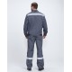Костюм Фаворит-1 Премиум СОП (тк.Смесовая,240) брюки, т.серый/серый/красный
