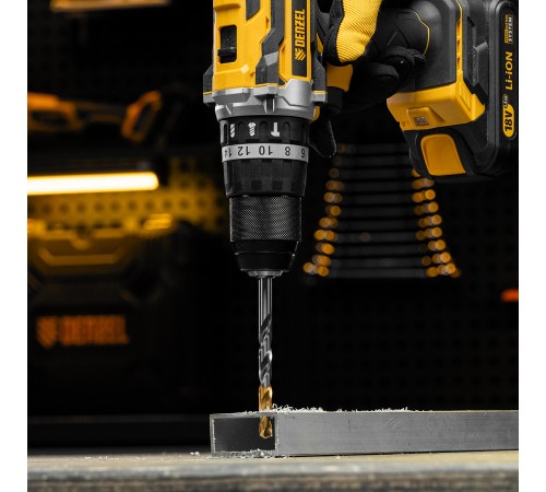 Сверло спиральное по металлу 8 x 117 мм, Р6М5, Golden Tip  Denzel