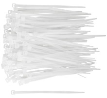 Хомуты нейлоновые, белые д/проводов 100 шт.,  80x2,5 мм FIT IT Хомуты нейлоновые, белые д/проводов 100 шт.,  80x2,5 мм FIT IT
