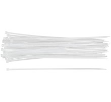 Хомуты нейлоновые, белые д/проводов  50 шт., 250x3,6 мм FIT IT Хомуты нейлоновые, белые д/проводов  50 шт., 250x3,6 мм FIT IT