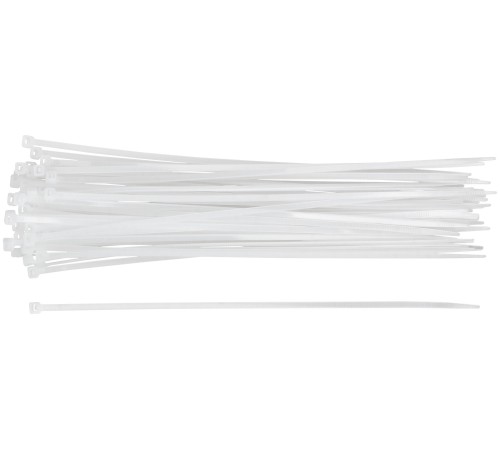 Хомуты нейлоновые, белые д/проводов  50 шт., 250x3,6 мм FIT IT Хомуты нейлоновые, белые д/проводов  50 шт., 250x3,6 мм FIT IT