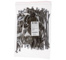 Ремешок-хомут нейлоновый черный Профи JSS, 100 шт. 150x3,5 мм SORMAT