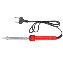 Паяльник 220 В, пластиковая ручка, конусное латунное жало, 55 Вт КУРС