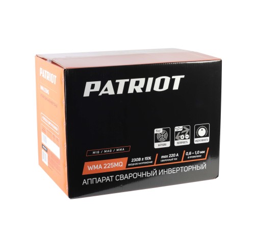 Полуавтомат сварочный инверторный PATRIOT WMA 225 MQ