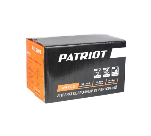 Аппарат сварочный инверторный PATRIOT WM 160 D Аппарат сварочный инверторный PATRIOT WM 160 D