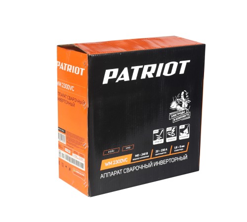 Аппарат сварочный инверторный PATRIOT WM 230 DVC Аппарат сварочный инверторный PATRIOT WM 230 DVC