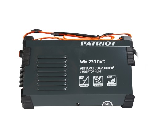 Аппарат сварочный инверторный PATRIOT WM 230 DVC Аппарат сварочный инверторный PATRIOT WM 230 DVC