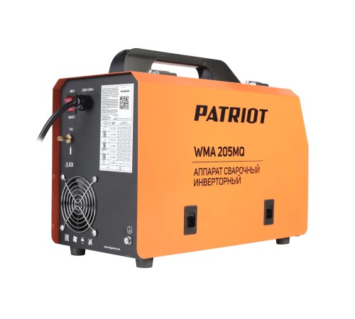 Полуавтомат сварочный инверторный PATRIOT WMA 205 MQ