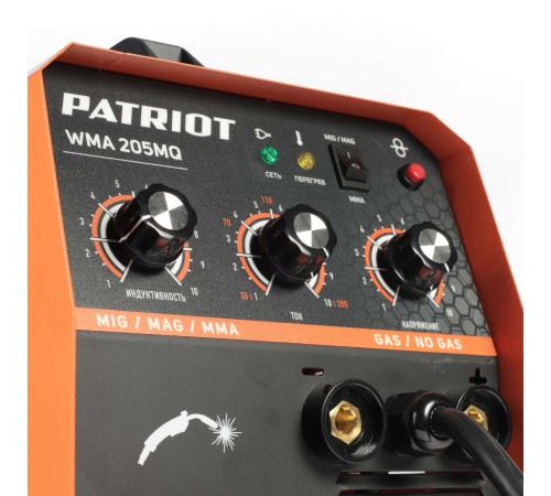 Полуавтомат сварочный инверторный PATRIOT WMA 205 MQ
