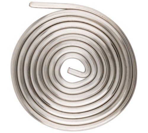 Припой ПОС 61 без канифоли, проволока диаметр 2 мм, "улитка", 20 гр. КУРС РОС