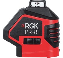 Комплект: лазерный уровень RGK PR-81 + штанга-упор RGK CG-2
