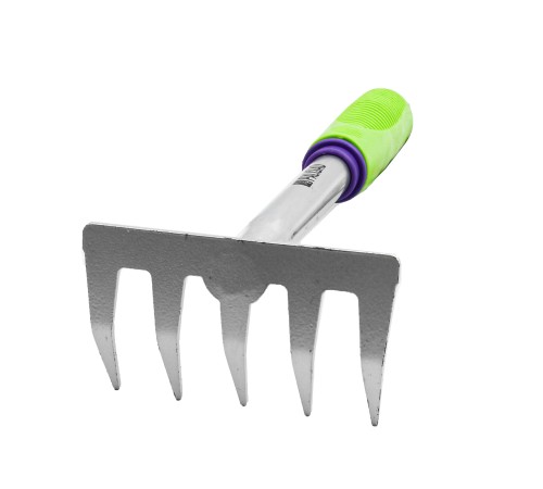 Грабли 5-зубые, 115x280 мм, обрез. рукоятка, может использ. в сборе с ручкой 63016, 63017 Palisad