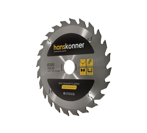 Диск пильный Hanskonner H9022-200-32/30-24 Диск пильный Hanskonner H9022-200-32/30-24