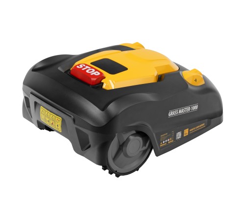Робот-газонокосилка Grass Master 1000  1000м², 3Ач, 28V, LCD дисплей, Wi-Fi Denzel