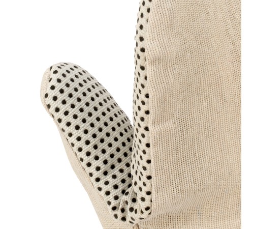 Рукавицы антивибрационные с упругодемпфирующей прокладкой с ПВХ точкой, 2 размер Сибртех