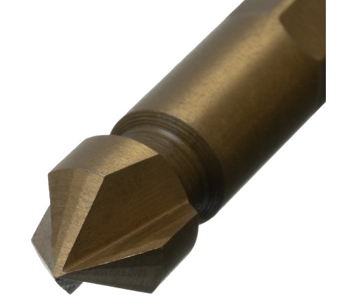 Зенковка конусная под М4, HSS, по металлу, цилиндрический хвостовик// Denzel