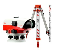 Комплект оптический нивелир Leica NA 730 plus с поверкой штатив рейка - 3 в 1