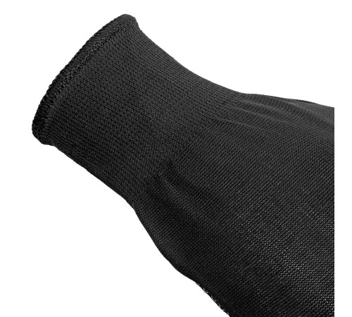 Перчатки трикотажные, синтетическая нить, ПВХ-гель точка, цвет: черный, L, 13 класс Сибртех