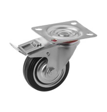 Колесо поворотное резина SCb 97 85 мм с тормозом (F) Колесо поворотное резина SCb 97 85 мм с тормозом (F)