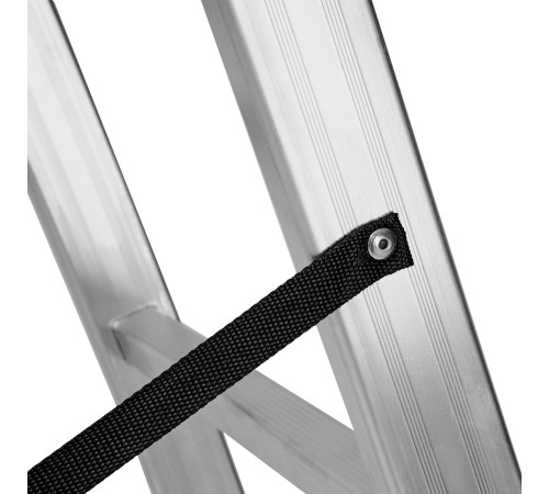 Лестница, 3 х 14 ступеней, алюминиевая, трехсекционная, Сибртех