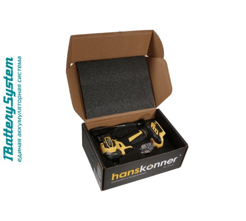 Аккумуляторный ударный винтоверт Hanskonner HCD20280BL 1BatterySystem Аккумуляторный ударный винтоверт Hanskonner HCD20280BL 1BatterySystem