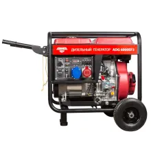 Дизельный генератор AMO ADG 6000EF3 + кожух для генератора 1200-Optimal (тихий)