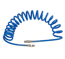 Шланг пневматический 8х12 мм, 10 м, спиральный, полиуретановый, резьба 1/4" MIGHTY SEVEN SD-23110