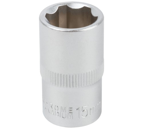 Головка 6-гранная CrV  1/2"  15 мм FIT IT Головка 6-гранная CrV  1/2"  15 мм FIT IT