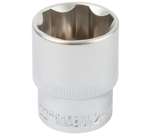 Головка 6-гранная CrV  1/2"  24 мм FIT IT Головка 6-гранная CrV  1/2"  24 мм FIT IT