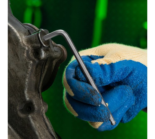 Набор ключей имбусовых, HEX, 1,5-10 мм, CrV, 9 шт., удлиненные, с шаром Сибртех