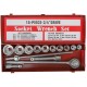 Набор: вороток (трещотка) 3/4" + головки 22-50 мм, 14 шт. FIT IT
