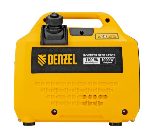 Генератор инверторный GS-1100iS, 1,1 кВт, 230 В, закрытый корпус, ручной старт DENZEL