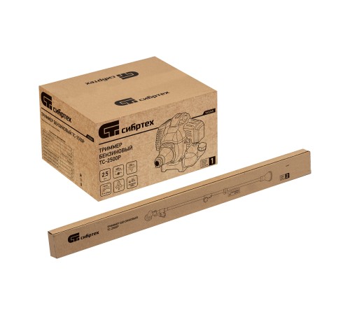 Триммер бензиновый ТС-2500Р, 43 см3, разъемная штанга, состоит из 2 частей Сибртех