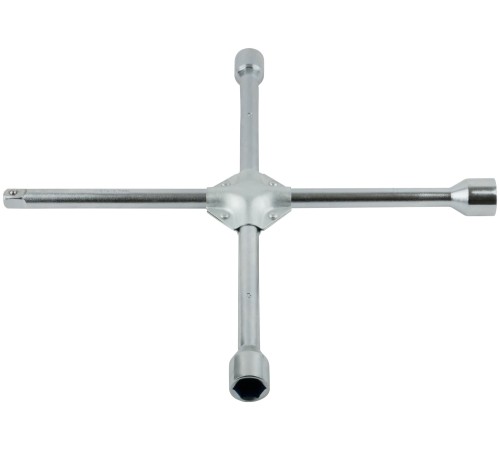 Ключ балонный крест усиленный 17х19х21 мм + 1/2", длина 400 мм FIT IT