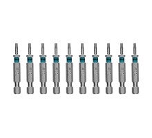 Бита Torx 10х50мм, сталь S2, шестигр., 10 шт. Gross