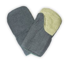 Рукавицы зимние (иск. мех) с брезентовым наладонником