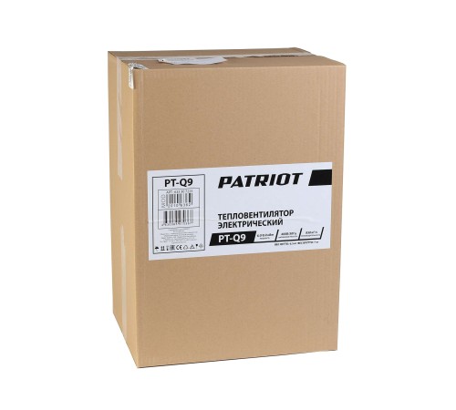 Тепловая пушка электрическая PATRIOT PTQ 9 Тепловая пушка электрическая PATRIOT PTQ 9