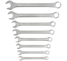 Ключи комбинированные в пластиковом держателе "Хард", набор  8 шт. ( 8-19 мм ) FIT IT