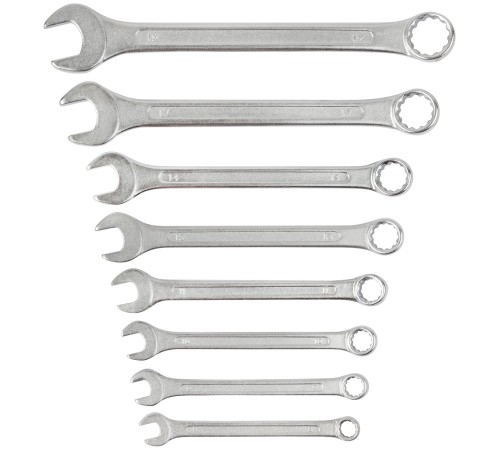 Ключи комбинированные в пластиковом держателе "Хард", набор  8 шт. ( 8-19 мм ) FIT IT