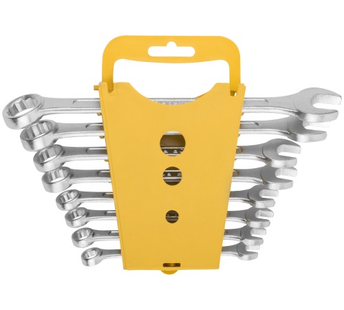Ключи комбинированные в пластиковом держателе "Хард", набор  8 шт. ( 8-19 мм ) FIT IT