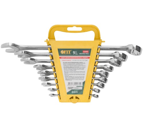 Ключи комбинированные в пластиковом держателе "Модерн", набор 9 шт. ( 6-22 мм ) FIT IT Ключи комбинированные в пластиковом держателе "Модерн", набор 9 шт. ( 6-22 мм ) FIT IT