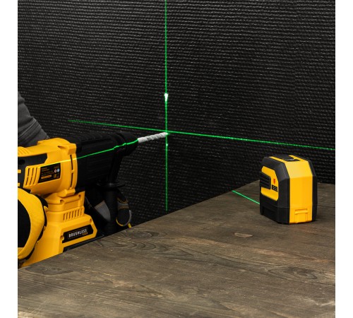 Лазерный уровень LX 03 Green, 30 м, 520 нм, резьба 1/4