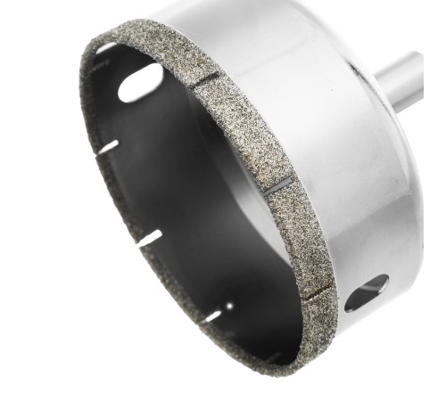 Сверло по стеклу и керамической плитке, 68 х 55 мм, цилиндрический хвостовик Сибртех