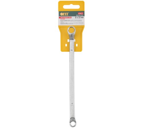 Ключ накидной "Хард", хромированное покрытие  8х10 мм FIT IT Ключ накидной "Хард", хромированное покрытие  8х10 мм FIT IT