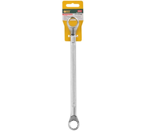 Ключ накидной "Хард", хромированное покрытие 17х19 мм FIT IT Ключ накидной "Хард", хромированное покрытие 17х19 мм FIT IT