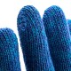 Перчатки трикотажные усиленные, гелевое ПВХ-покрытие, 7 класс, синие Сибртех