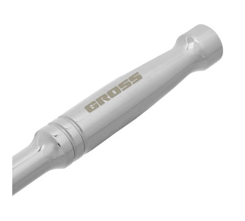 Ключ-трещотка 3/8", CrV, 120 зубьев, цельнометаллический, хром Gross