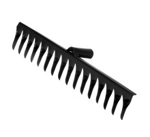 Грабли стальные, 420 мм, 16 витых зубьев, без черенка, Сибртех